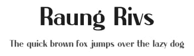 Raung Rivs by Sudar Moko — Sans Serif Font — thumbnail 1
