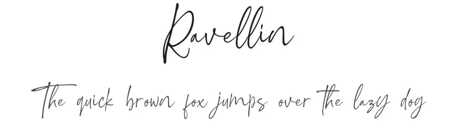 Ravellin by Nyalaapi — Script Handwritten Font — preview 1