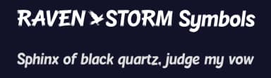 Raven Storm Symbols by Måns Grebäck — Dingbats Font — thumbnail 2