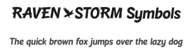 Raven Storm Symbols by Måns Grebäck — Dingbats Font — thumbnail 1