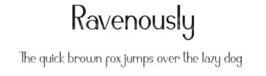 Ravenously by Calligraphy Fonts — Sans Serif Font — thumbnail 1