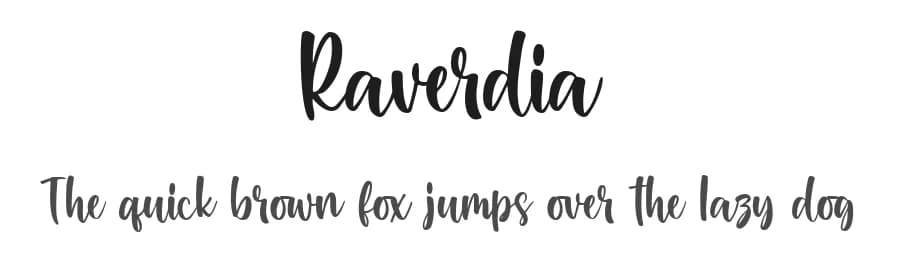 Raverdia by Blankids — Script Handwritten Font — preview 1