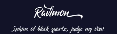 Ravimon by !bey Design — Script Handwritten Font — thumbnail 2