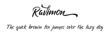 Ravimon by !bey Design — Script Handwritten Font — thumbnail 1