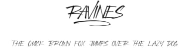 Ravines by VinType — Script Handwritten Font — thumbnail 1