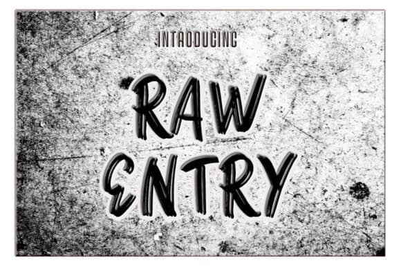 Raw Entry Font by Epiclinez — Script Handwritten Font