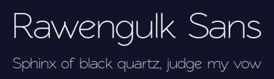Rawengulk Sans by gluk — Sans Serif Font — thumbnail 2