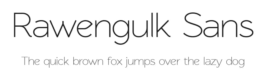 Rawengulk Sans by gluk — Sans Serif Font