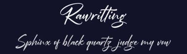Rawrilting by Vunira Design — Script Handwritten Font — thumbnail 2