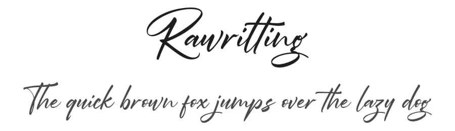 Rawrilting by Vunira Design — Script Handwritten Font