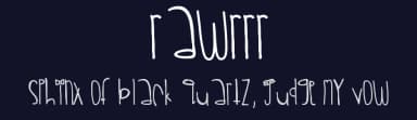 Rawrrr by Des Gomez — Script Handwritten Font — thumbnail 2