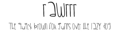 Rawrrr by Des Gomez — Script Handwritten Font — thumbnail 1