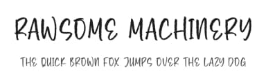 Rawsome Machinery by Perspectype Studio - Letterena.com — Script Handwritten Font — thumbnail 1