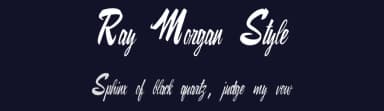 Ray Morgan Style by dcoxy - Greg Medina — Script Handwritten Font — thumbnail 2