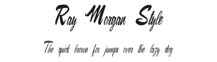 Ray Morgan Style by dcoxy - Greg Medina — Script Handwritten Font