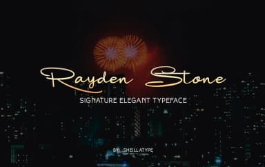 Rayden Stone Font by victoriant99 — Script Handwritten Font — thumbnail 1