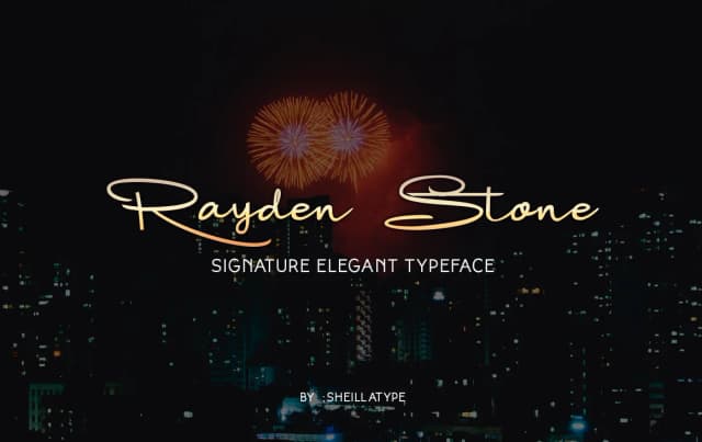 Rayden Stone Font by victoriant99 — Script Handwritten Font