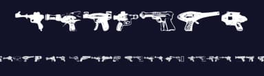Rayguns by Push — Dingbats Font — thumbnail 2