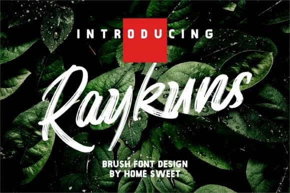 Raykuns Font by Home Sweet — Script Handwritten Font — preview 1