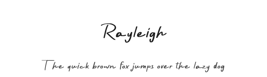 Rayleigh by Allouse Studio — Script Handwritten Font