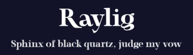 Raylig by Zelow Type — Serif Font — thumbnail 2