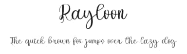 Rayloon by FreshtypeINK — Script Handwritten Font — thumbnail 1
