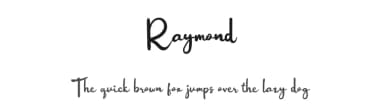 Raymond by twinletter — Script Handwritten Font — thumbnail 1