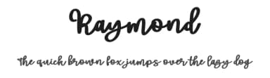 Raymond by Vunira Design — Script Handwritten Font — thumbnail 1
