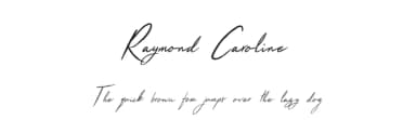 Raymond Caroline by UI Creative — Script Handwritten Font — thumbnail 1