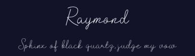 Raymond by Ahmad Dindin — Script Handwritten Font — thumbnail 2