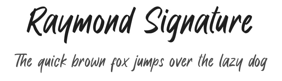 Raymond Signature by Kotak Kuning Studio — Script Handwritten Font
