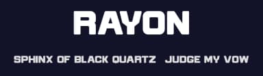 Rayon by Maulana Creative — Sans Serif Font — thumbnail 2