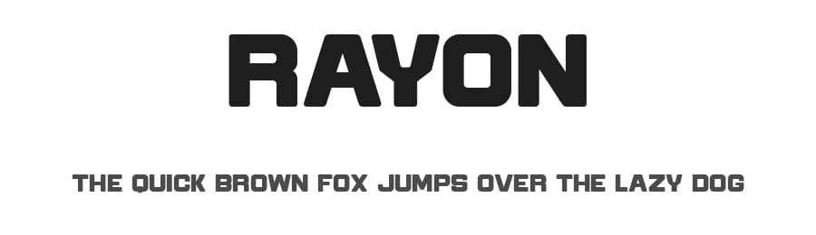 Rayon by Maulana Creative — Sans Serif Font