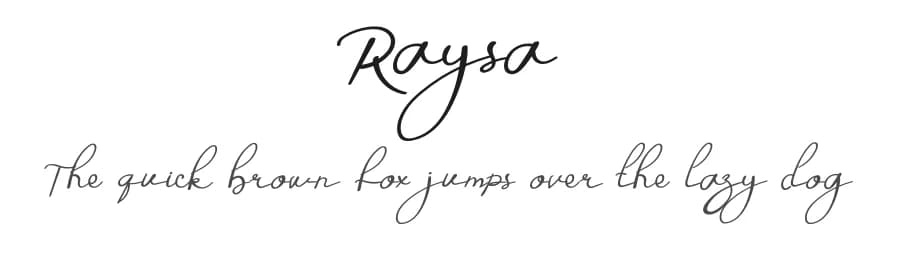 Raysa by Eddy Goodboy — Script Handwritten Font