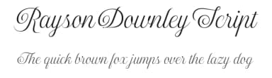 Rayson Downley Script by Måns Grebäck — Script Handwritten Font — thumbnail 1