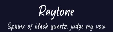 Raytone by Nurf Designs — Script Handwritten Font — thumbnail 2