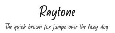Raytone by Nurf Designs — Script Handwritten Font — thumbnail 1