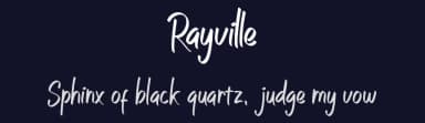 Rayville by Panrita Studio — Script Handwritten Font — thumbnail 2