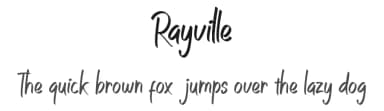 Rayville by Panrita Studio — Script Handwritten Font — thumbnail 1