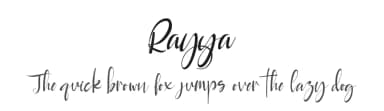 Rayya by Letterara — Script Handwritten Font — thumbnail 1