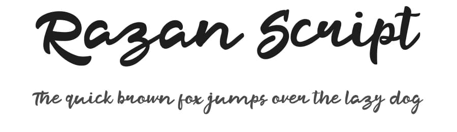Razan Script by Khurasan — Script Handwritten Font