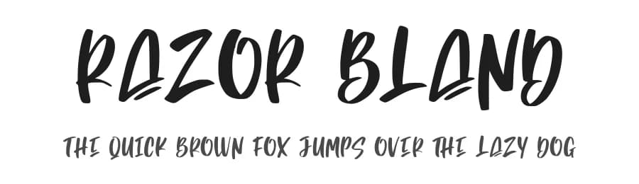 Razor Bland by Din Studio — Script Handwritten Font