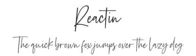 Reactin by Fikryal studio — Script Handwritten Font — thumbnail 1