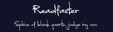 Readfaster by Nasrun — Script Handwritten Font — thumbnail 2