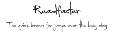 Readfaster by Nasrun — Script Handwritten Font — thumbnail 1