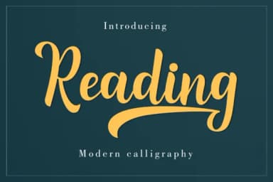 Reading Script Font by Amarlettering — Script Handwritten Font — thumbnail 1