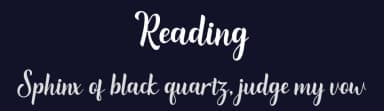 Reading by Amarlettering - Takiy — Script Handwritten Font — thumbnail 2