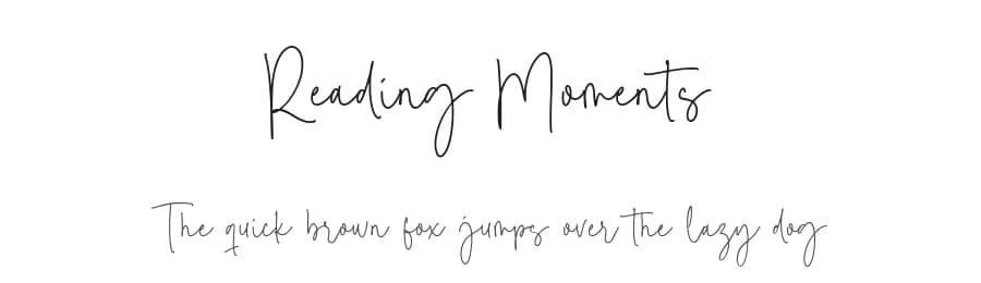 Reading Moments by Balpirick Studio — Script Handwritten Font