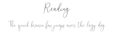 Reading by Mega Type — Script Handwritten Font — thumbnail 1