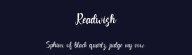 Readwish by Rvandtype — Script Handwritten Font — thumbnail 2